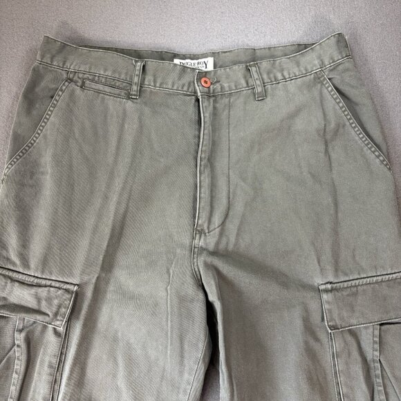 VINTAGE Bugle Boy Pants Men’s 36 Green Baggy Cargo Skater Grunge Y2K Relaxed 90s - Picture 2 of 16